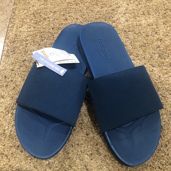 Feelgoodz / NWT/ Men’s Easy Day Slides color: River XL - Picture 1 of 6